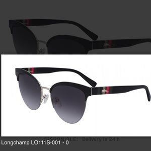 New Longchamp black Cateye Sunglasses